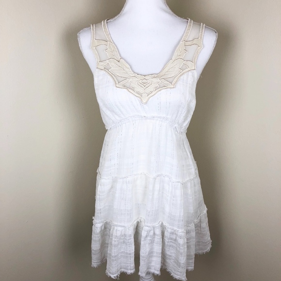 Free People Other - FREE PEOPLE Lace Trim Mini Dress